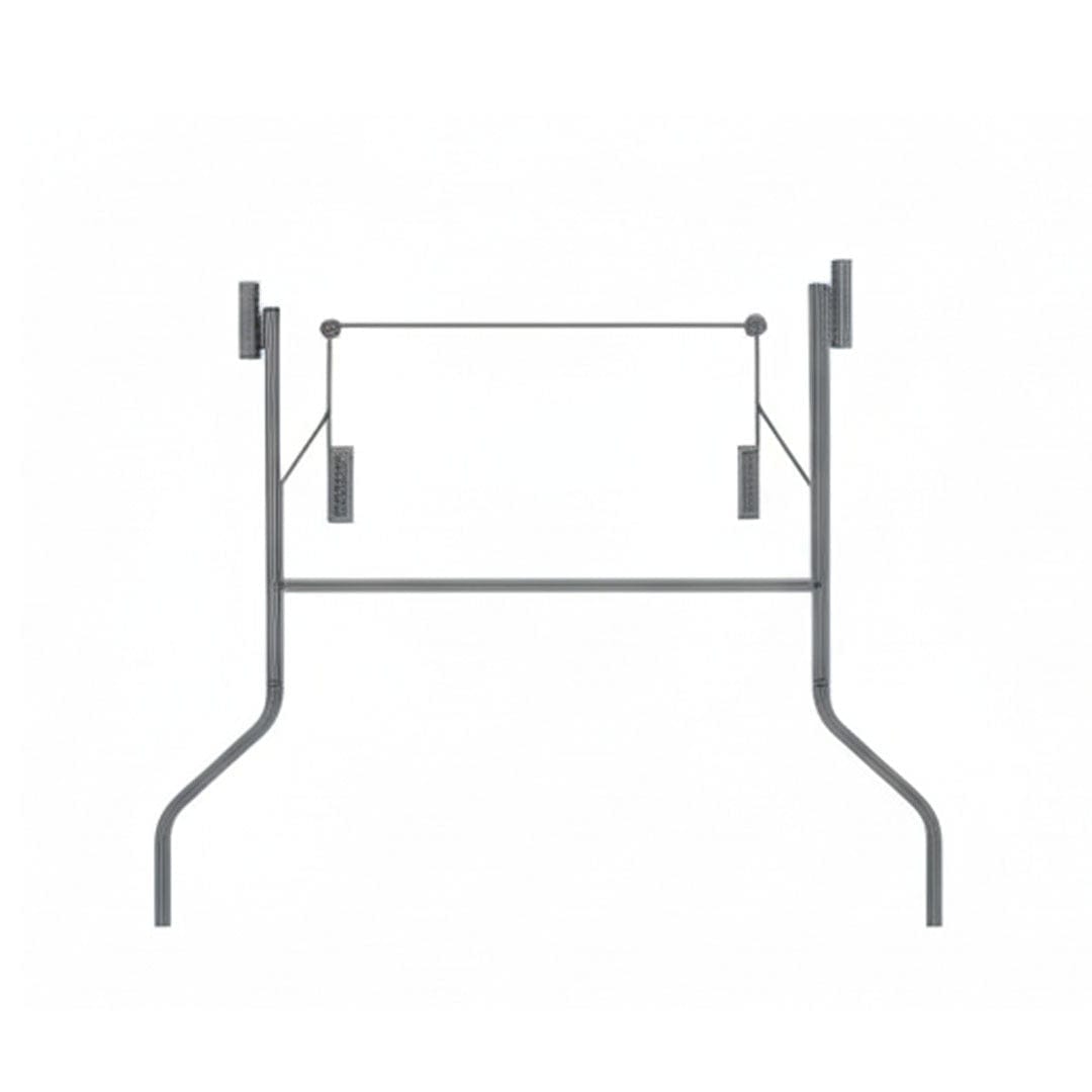 Chivari Grey Replacement Legs for 96" x 48" Banquet Rectangle Plywood Table 1 Set with 2 Legs PARTS-TPLY-RT9648-LEG-AX