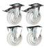 Chivari A Pair of Fixed and Swivel Wheels 5" for Fixed Carts 102 / 105 / 109 / 113 PARTS-WHEEL-FCCART5-KT