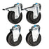 Chivari A Pair of Fixed and Swivel Wheels 4" for Hanging Carts 101 / 101TBL / 111 / 112 PARTS-WHEEL-HCCART4-KT