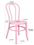 Chivari Party Pink Resin Bentwood Festive Chair CBFRP-ZG-T
