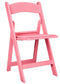 Chivari Pink ToughResin™ Folding Chair with Pink Vinyl Cushion CFRP-AX-T