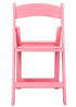 Chivari Pink ToughResin™ Folding Chair with Pink Vinyl Cushion CFRP-AX-T