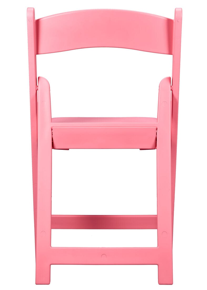 Chivari Pink ToughResin™ Folding Chair with Pink Vinyl Cushion CFRP-AX-T
