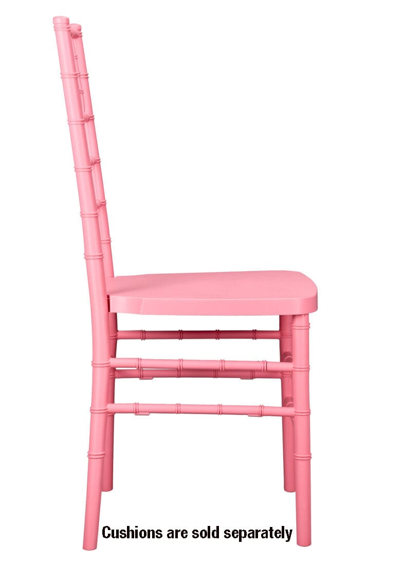 Chivari Pink ColorCore™ Resin Steel Skeleton™ Chiavari Chair CCRP-STEEL-AX-T