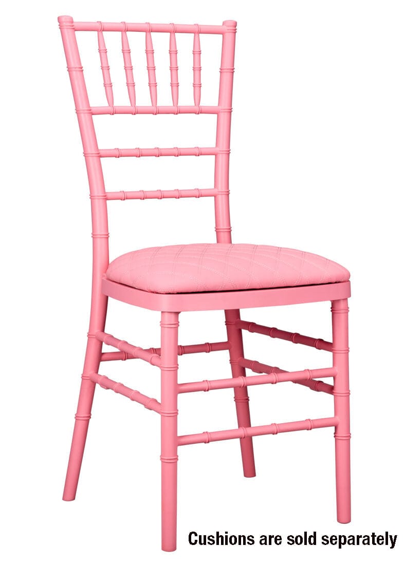 Chivari Pink ColorCore™ Resin Steel Skeleton™ Chiavari Chair CCRP-STEEL-AX-T