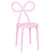 Chivari Pink Resin Bow Chair with Round Seat CBORP-ZG