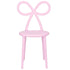 Chivari Pink Resin Bow Chair with Round Seat CBORP-ZG