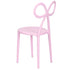 Chivari Pink Resin Bow Chair with Round Seat CBORP-ZG