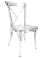 Chivari Clear Resin ProClear™ Cross Back Chair CXRCLR-ZG-T