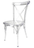 Chivari Clear Resin ProClear™ Cross Back Chair CXRCLR-ZG-T