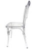 Chivari Clear Resin ProClear™ Cross Back Chair CXRCLR-ZG-T