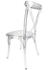 Chivari Clear Resin ProClear™ Cross Back Chair CXRCLR-ZG-T