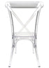Chivari Clear Resin ProClear™ Cross Back Chair CXRCLR-ZG-T