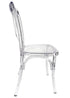 Chivari Clear Resin ProClear™ Cross Back Chair CXRCLR-ZG-T