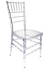 Chivari Clear Resin Pro-Clear Chiavari Chair 4 Chair Bundle Some Assembly Required CCRC-U-ZG-T-4