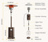 Chivari Black Propane Standing Patio Outdoor Heater 41000 BTU HEAT-PAT41KBTU-BLK