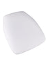 Chivari Pure White 1.75" Vinyl Panel Back Chiavari Cushion with SlipNot™ Technology CUSHPANVINPRWHI-SPNT-AX