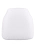 Chivari Pure White 1.75" Vinyl Panel Back Chiavari Cushion with SlipNot™ Technology CUSHPANVINPRWHI-SPNT-AX