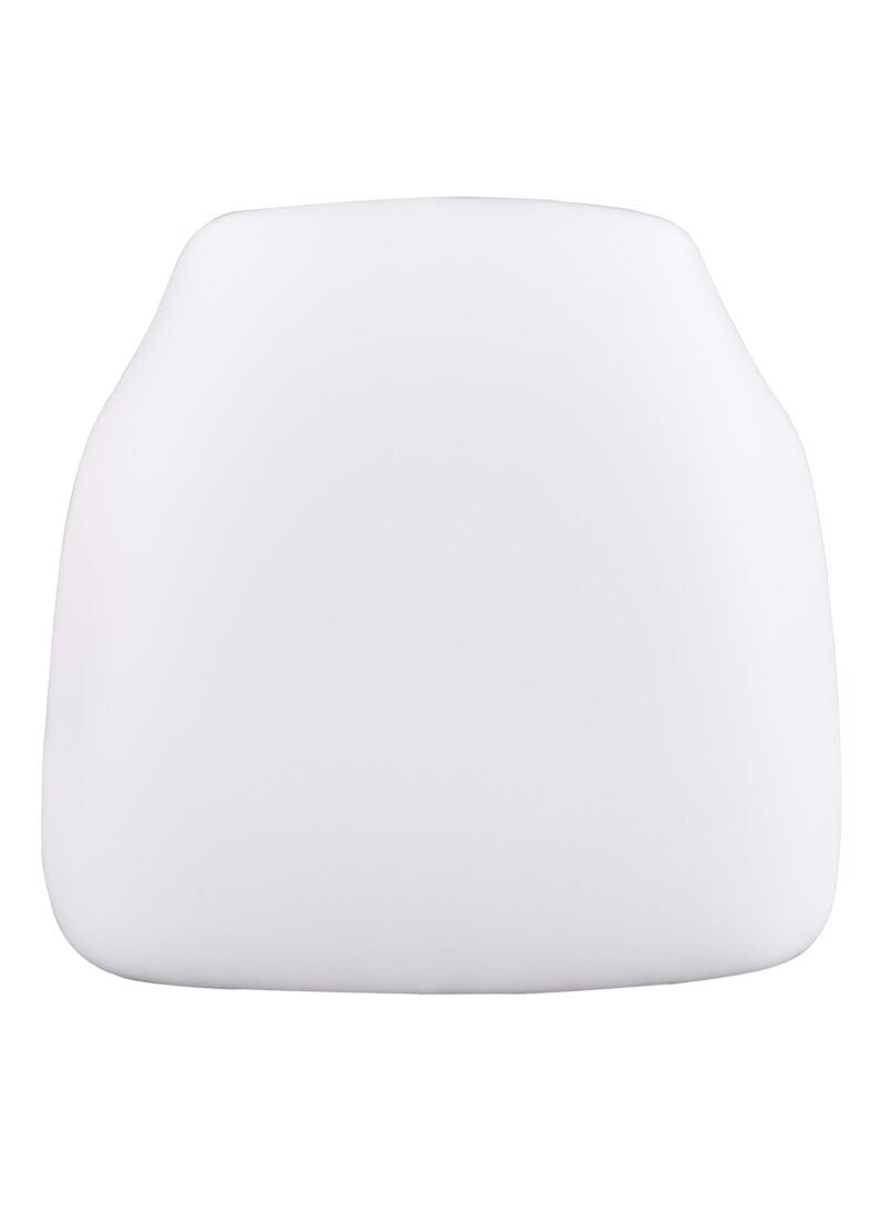 Chivari Pure White 1.75" Thick Vinyl Panel Chiavari Chair Cushion CUSHPANVINPRWHI-PVC-CONT-AX-T