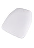 Chivari Pure White 1.75" Thick Vinyl Panel Chiavari Chair Cushion CUSHPANVINPRWHI-PVC-CONT-AX-T
