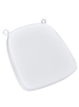 Pure White 2.0" Thick Vinyl Chiavari Chair Cushion