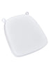 Chivari Pure White 2.0" Thick Vinyl Chiavari Chair Cushion CUSHSTRAPVINPRWHI-PVC-AX-T