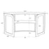 Grand Royale Bars 7' Black Single Panel Quarter Round Serpentine Bar with HPL Top BAR-SERP-84KT-BLK-AX-T