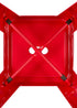 Chivari Red Hi Gloss Tolix Style Metal Stool BTMR-AX-T