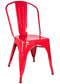 Chivari Red Hi Gloss Tolix Style Metal Chair CTMR-AX-T