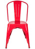 Chivari Red Hi Gloss Tolix Style Metal Chair CTMR-AX-T