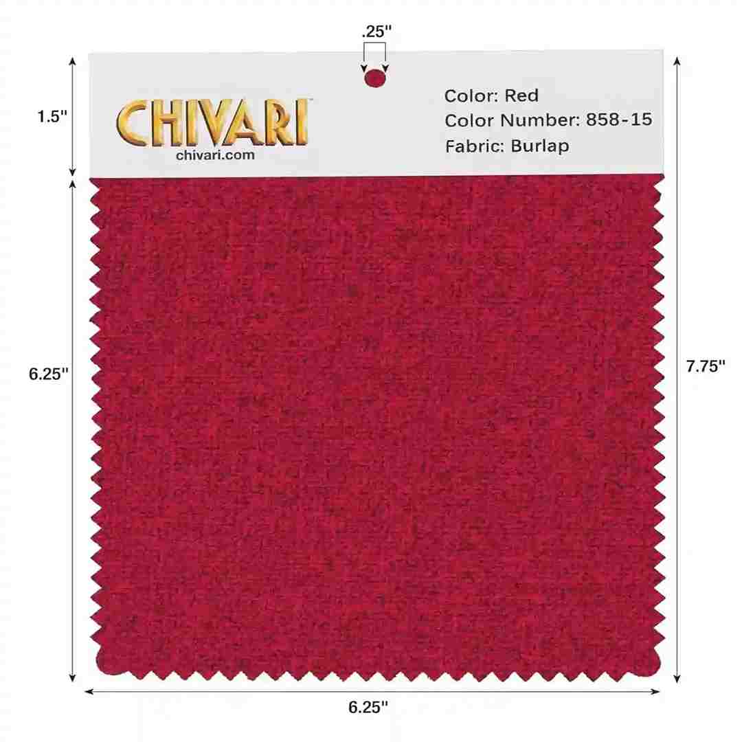Chivari World’s Best Cushion Fabric Swatch – Red SW-B-RD-A