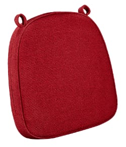 Chivari Red with Red Piping 2.5" Thick Chair Cushion - World's Best Cushions CUSHBST-RR-AX-T