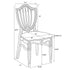 Chivari Chestnut Regal Resin Chair with Beige Linen Seat Pad CRGRC-ZG-T