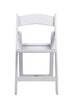 Chivari 100 Chair Pack White Resin Folding Chair Slatted Seat 650 lbs Weight Capacity* 2 Year Total Warranty* CFRW-SLATTED-CX-T-100