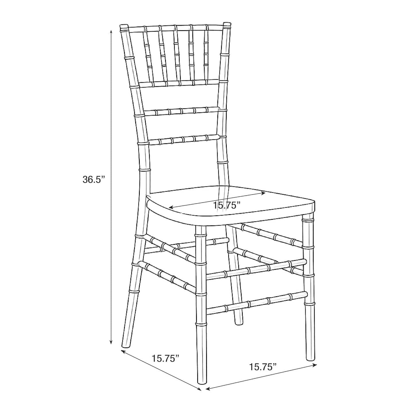 Chivari Bullion Gold Resin Steel Skeleton™ Chiavari Chair with Color Core CCRGBCC-ST-A