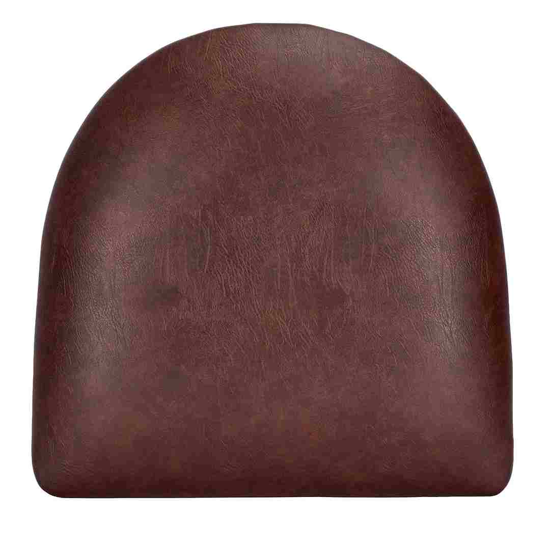 Chivari Replacement Brown Vinyl Chair Seat for Metal Restaurant Ladder Back Chairs SLVBR-ZF