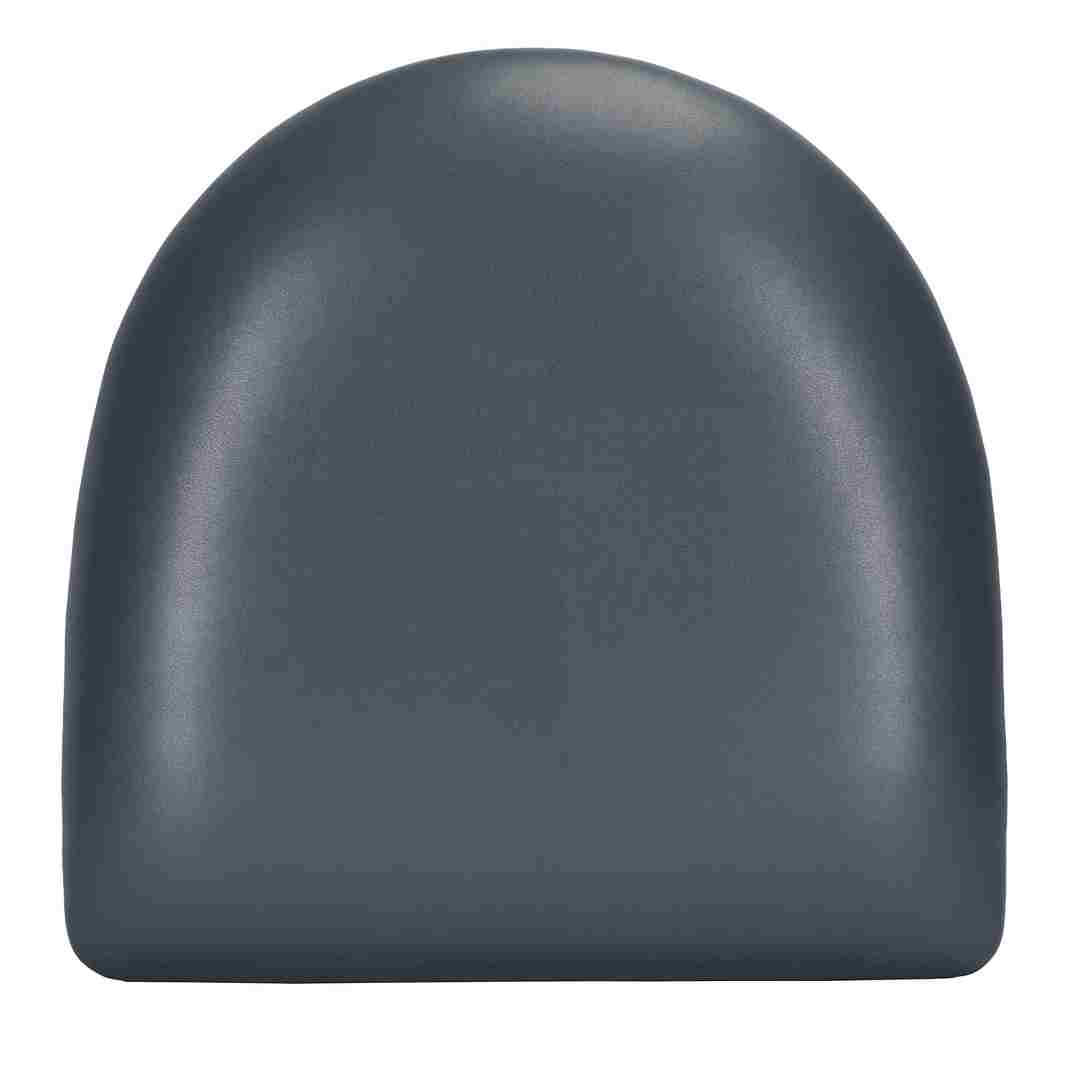 Chivari Replacement Dark Gray Vinyl Chair Seat for Metal Restaurant Ladder Back Chairs SLVDG-ZF