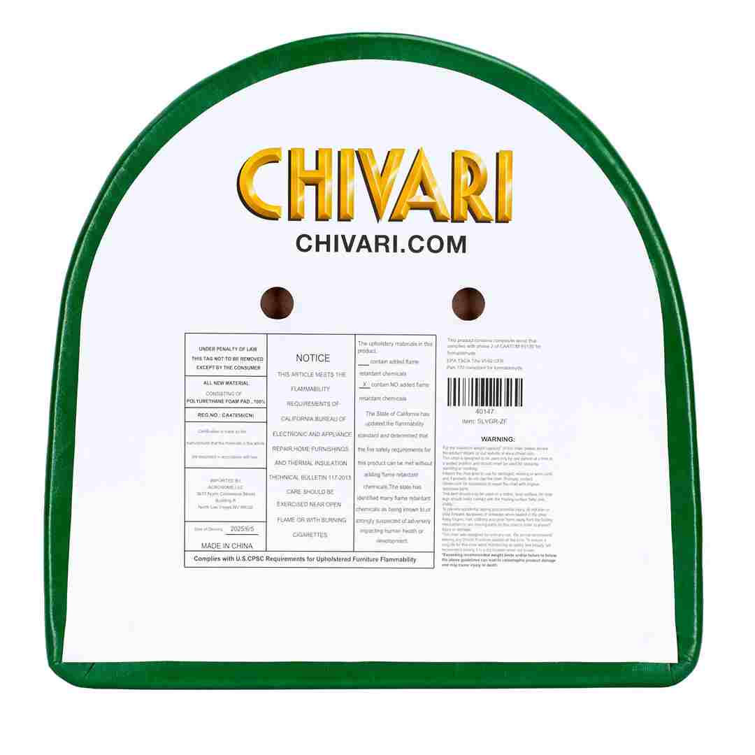 Chivari Replacement Green Vinyl Chair Seat for Metal Restaurant Ladder Back Chairs SLVGR-ZF