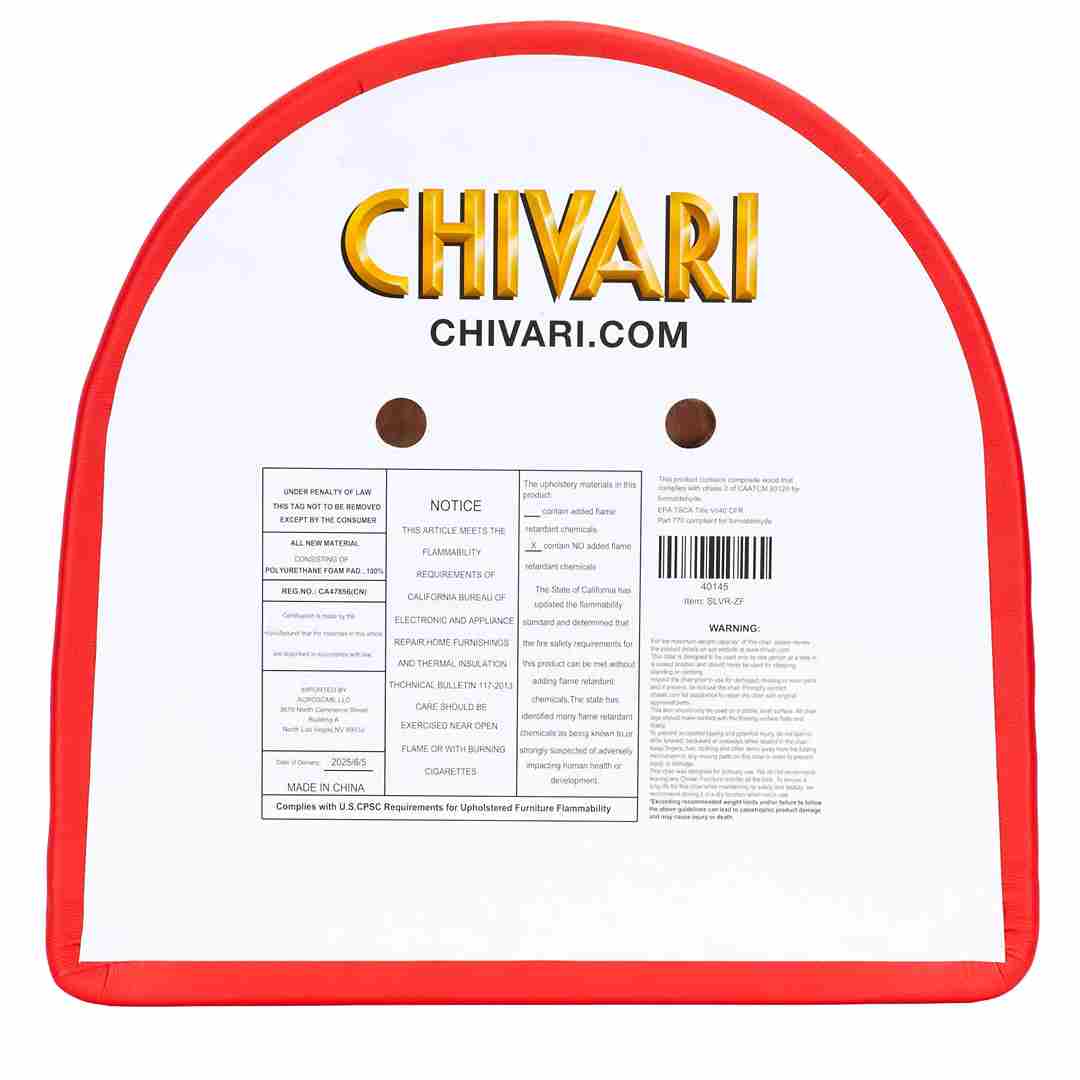Chivari Replacement Red Vinyl Chair Seat for Metal Restaurant Ladder Back Chairs SLVR-ZF