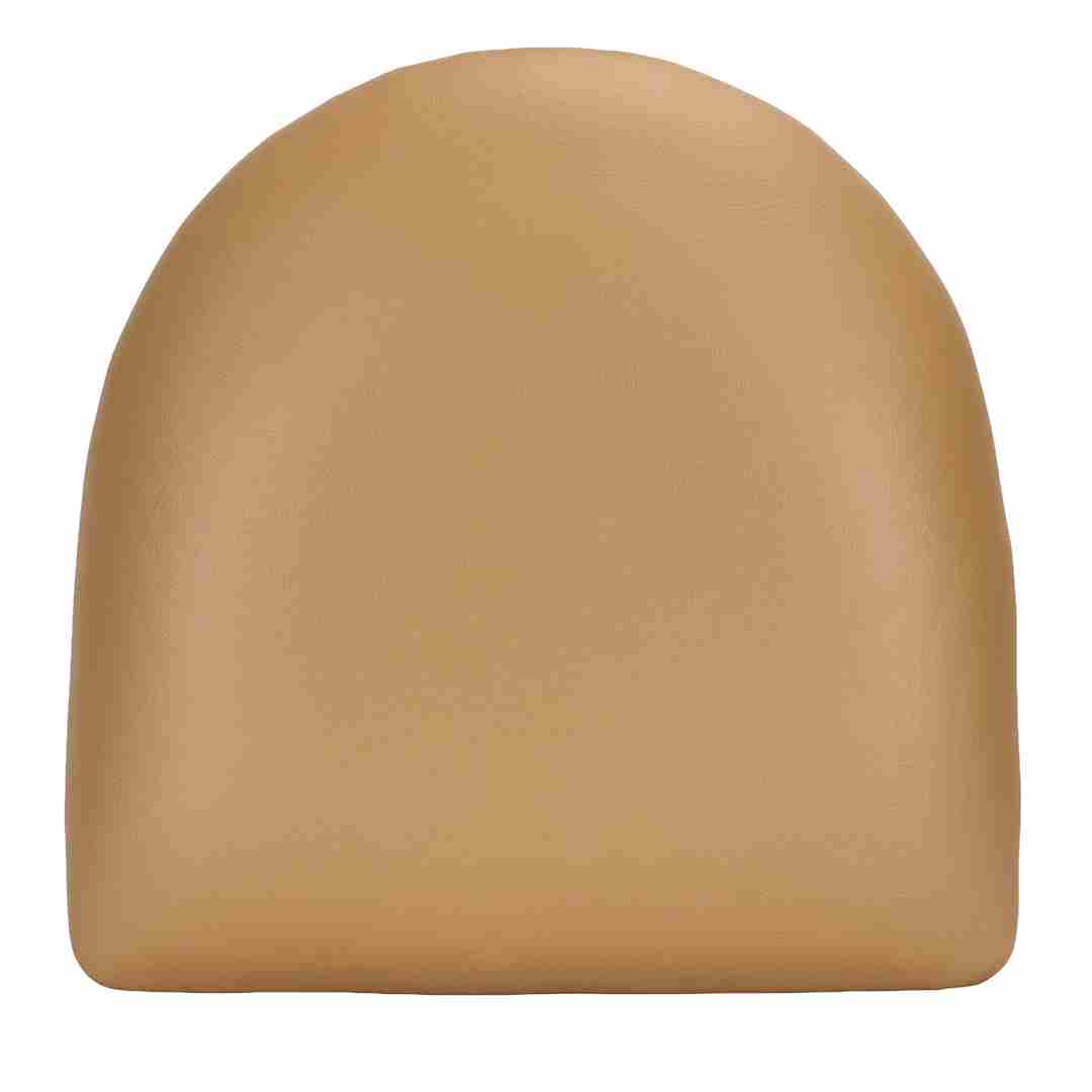 Chivari Replacement Tan Vinyl Chair Seat for Metal Restaurant Ladder Back Chairs SLVT-ZF
