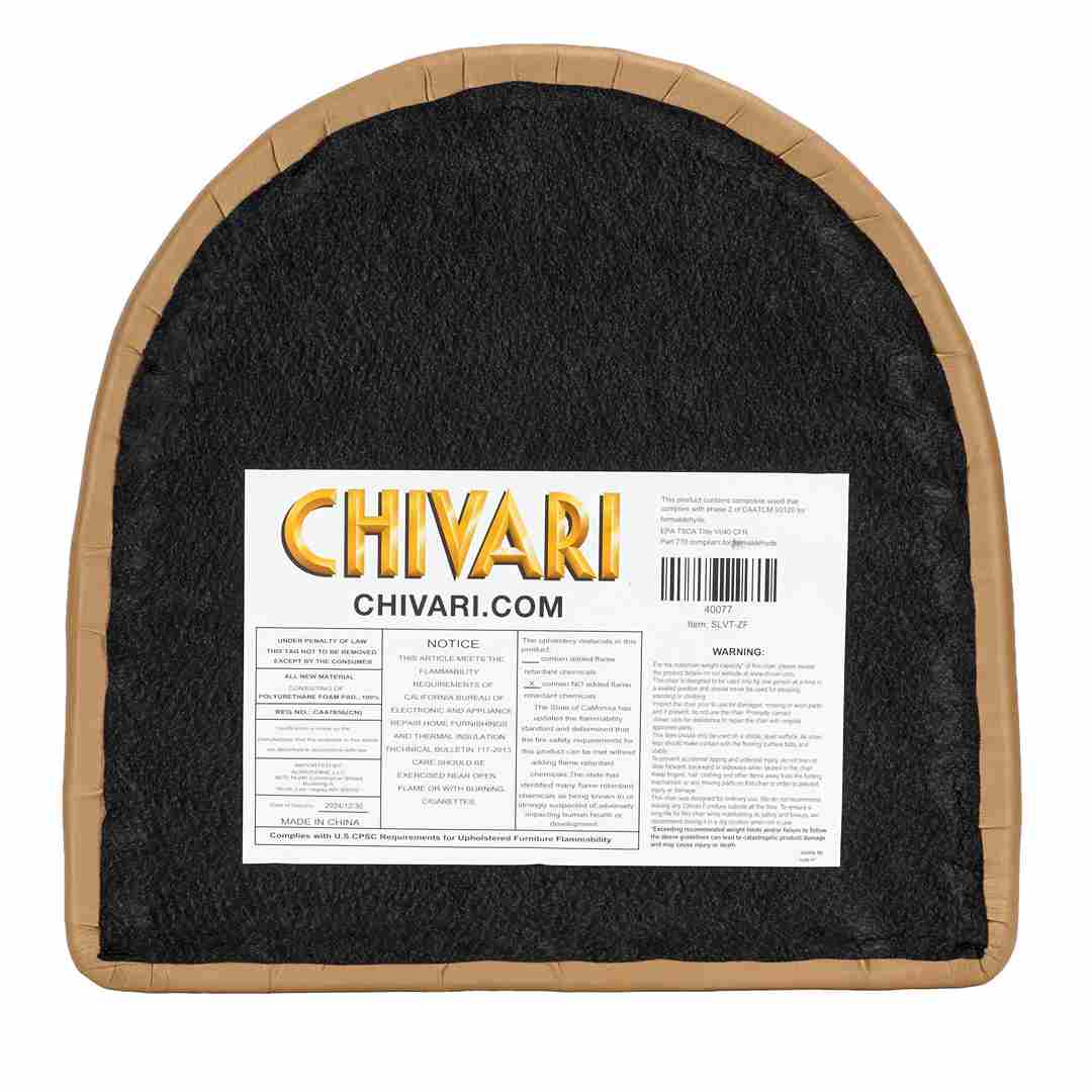 Chivari Replacement Tan Vinyl Chair Seat for Metal Restaurant Ladder Back Chairs SLVT-ZF