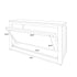 Chivari 7' Black Portable Folding Bar with HPL Top and Durable Rubber Edge BAR-FOLD-84KT-BLK-AX-T