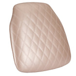 Rose Gold Vinyl Panel Back Chiavari Cushion with Bentley Stitching and SlipNot™ Technology