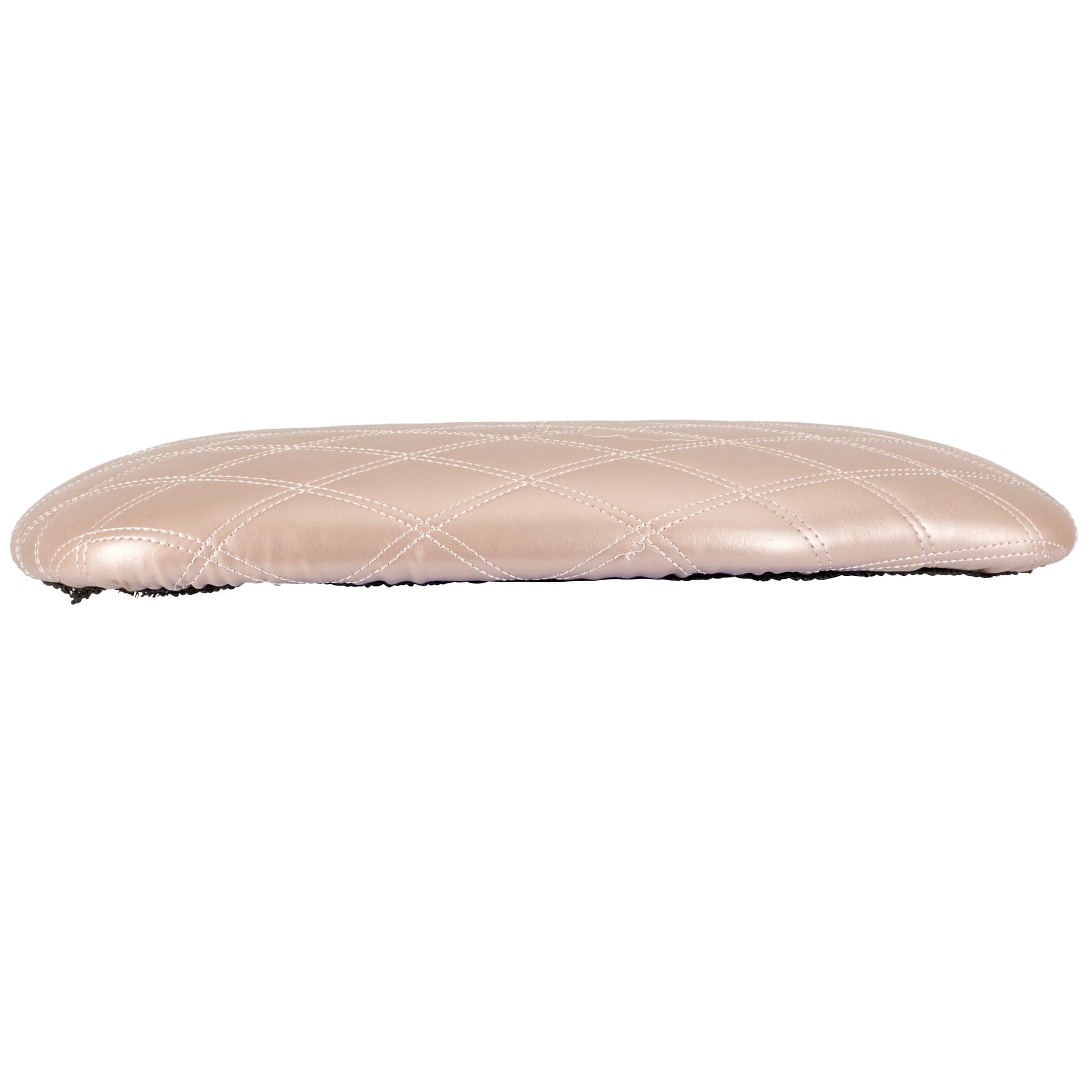 Chivari Rose Gold Vinyl Panel Back Chiavari Cushion with Bentley Stitching and SlipNot™ Technology CUSHPANVINBENTRGS-A