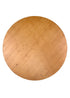 Chivari 60" (5 Foot) Chestnut Finish Round Farm Table TFARMRD60-CHESTNUT-S-LEG-AX-T