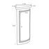 Stage Façade Black 12" x 12" x 34" Rounded Stage Facade Post STG-FC-POSTRD-BL-AX