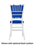 Chivari Royal Blue 1.75" Thick Fabric Panel Back Chiavari Chair Cushion and SlipNot™ Technology CUSHPANFAB-RB-A