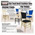 Chivari Royal Blue Chiavari Chair Comfort Upgrade Kit with SlipNot™ Technology CUSHCBK-PNB-RB-A