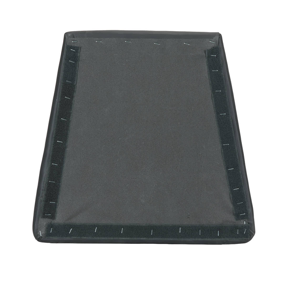 Chivari Black Vinyl Panel Back Cushion for Horn Chair SHVBL-ZG-T