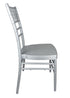 Chivari Silver Aluminum Chiavari Chair CCAS-AX-T